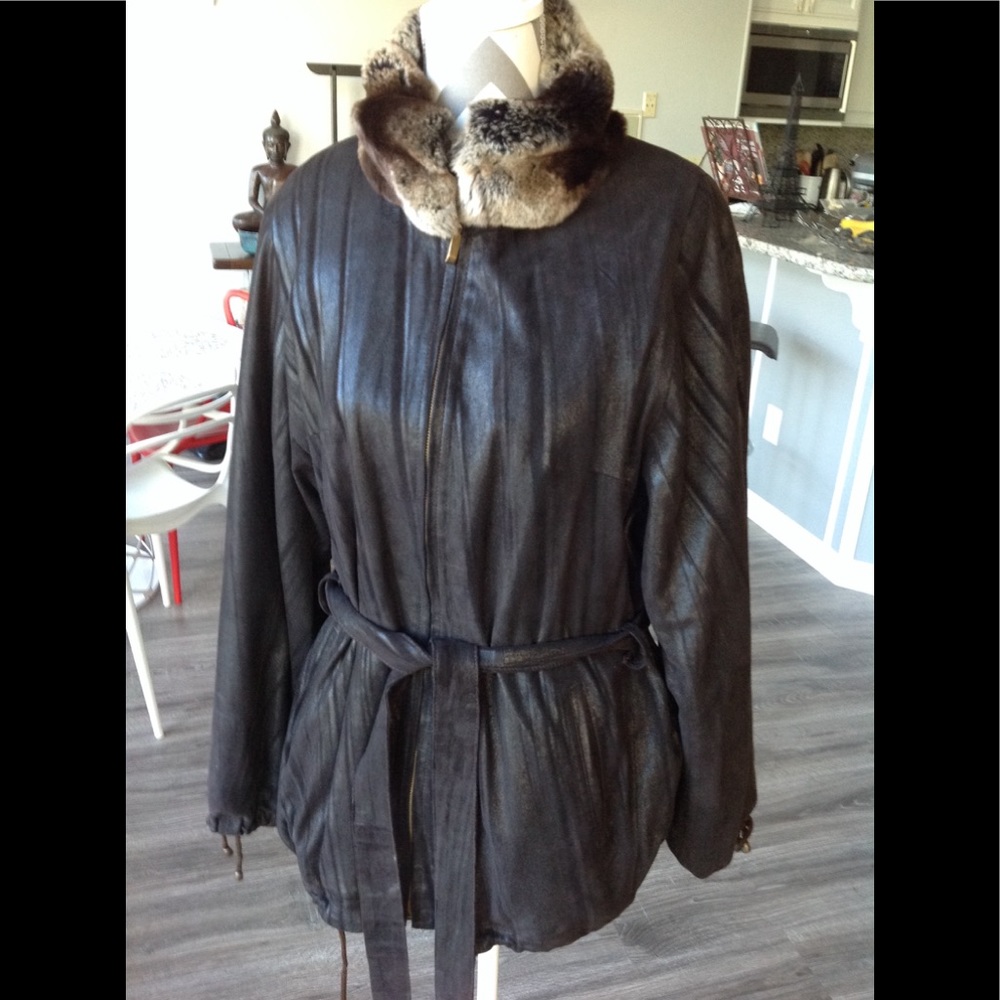 🔥Silk Leather Jacket, shimmering 🔥 Special Edition - Picture 1 of 6